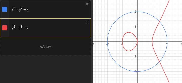 Screenshot of the calculator showing the result of the steps described above