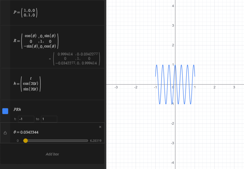 Recording of the calculator performing the steps described above